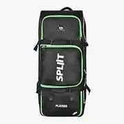 Spliit Premium Players Cricket Kit Bag | Duffle | Easy - Access Compartments | Spacious | Trolley Bag | Black | Large