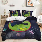 v5710 Bed Sheets Cartoon Dinosaur Duvet Cover Bedding Set Cover Bed Sheets IU5710