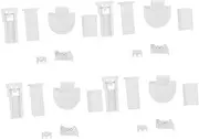GETAJGHSD 24pcs Curtain Bracket Vertical Blind Headrail Blinds Brackets NONO Brackets for Curtain Rods Over Blinds Blind Wand Valance Clips for Blinds Replacement Wand for Blinds Blind Stick