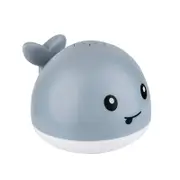 Catzon Baby Bath Toys Whale Light Up Sprinkler Bathtub Toys for Boys Girls Gray