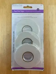 MultiCraft 3D Pop Dot Dual-Adhesive Foam Mount Tape .25",.375" & .5" 2yd Each
