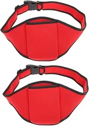 ERINGOGO 2pcs Pack Microphone Belt Fanny Pack Lightweight Durable with Integrated Microphone Holder for Fitness Instructors for Running Exercise