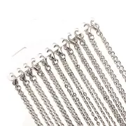 12 or 72 BULK 24 3/8" Antique Silver Chains, Pre-Made Chain, 24 inches-US Seller