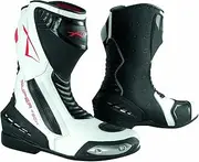 Paddock Motorcycle Motobike Sport Boots Racing Track Performance Evo White 43