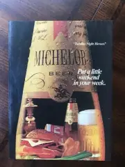 1981 vintage original print ad Michelob Beer “Tuesday Night Heroes”