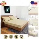 Top Split Flex Head King Size Sheet Set - Ultra-Soft & Fade Resistant Tan