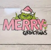 Merry Grinchmas Ready to Press Heat Transfer Screen Print DTF Transfer