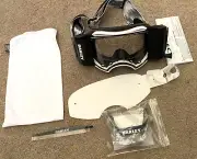 New Oakley Airbrake MX MTB Goggle w/ Race Rdy Roll-Off System White Speed 57-990