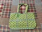 Vera Bradley Green Floral-Elephant Tote Bag Tote NWT