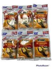 Lot of 6 PKG of HotHands TOE Warmers 2-Pair Packs (TOTAL 12 Pairs) FREE SHIPPING