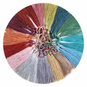 30pcs Morandi color Fringe Tassel Sew Finishes Decor Hang Craft Pendant DIY Trim