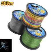 500M Braided Fishing Line 8 Strand Abrasion Resistant Strong Multifilament line