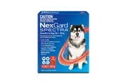 NexGard SPECTRA Flea, Tick & Heartworm for Dogs 30.1-60kg - Red - 6 Pack