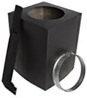 SPR6CCSB 6" Cathedral Ceiling Support Box, Matte Black
