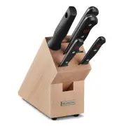 WÜSTHOF Gourmet 6-Piece Knife Block Set | Beech