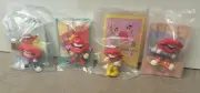 Tang Trio Drink Mouth Lips PVC Figure Trading Card Hardees Kids Toy Set 1989
