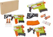 NERF Modulus Demolisher 2-in-1 Motorized Blaster Fires Darts and Rockets Toy Gun