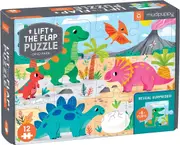 Mudpuppy - Dino Park Lift the Flap Puzzle 12pc