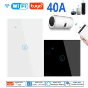 Switches EU/UK/US/Brazil Standard 40A 8000W Voice Touch Panel Timer Alexa Google