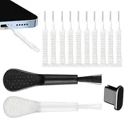 Phone Port Cleaning Kit - Dust Remover Tool, Reusable Brush Set | Charging Port Cleaner, Anti-Slip Headphone Speaker Port Kit for Smartphones, Earphones, Dust Removal Maintenance Tools