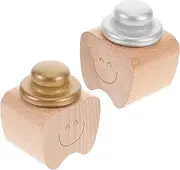 JOINPAYA 2 Pcs Tooth Box Plate Bracket Small Picture Frame Spotlight Accessories Saver Kit Accessories Electric Power Trimmer Pure Material Barrel Ice Shelf Ice Bucket Wood