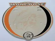 MONGOOSE OLD SCHOOL ORIGINAL BMX BIKE NUMBER PLATE