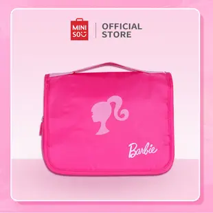 Miniso X Barbie 化妝包洗漱包旅行包化妝包化妝包掛鉤安裝