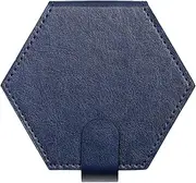 STARTIST Dice Organizer Holder, Hex Dice Box, Portable PU Leather Dice Holder Box for Travel, Blue