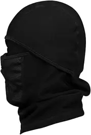 [BESPORTBLE] Windproof face mask Balaclava face mask Fleece face mask Outdoor Barack Black