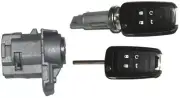 For GM Ignition/Door Lock Cylinder Switch Set W/2 Flip Remote Keys 5912545 5B.