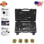 Professional 12pcs Engine Compression Tester + Spark Tester - Wide Compatibility
