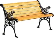 Outdoor Park Bench Cast Iron Garden Bench, A Durable Outdoor Bench Suitable for Terraces, Porches, Poolside Balconies, and Parks Patio Garden Bench(150CM)