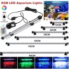 RGB LED Aquarium Lights Fish Tank Bar Lamp Submersible Waterproof Full Spectrum