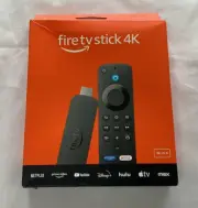 2024 Amazon Fire Stick 4K HDR Streaming Media Player w/ Alexa Remote Wi-Fi 6