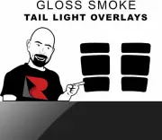 Rtint Tail Light Tint Overlay for Isuzu Pick Up 1989 - 1995 - Gloss Smoke (for: Isuzu)