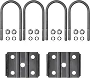 Trailer Axle U Bolts,Plate Spring Bolts Axle U Bolts | Mounting Hardware Axle Bolt, U-Bolt Kits Trailer Axle Parts with Nuts for 5,200-7,000 lb Trailer Axles