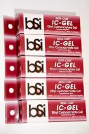 5 Tubes BSI IC-GEL 20gm Tube - Coral Frag Glue Super Glue - Free Ship