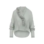 [Alberta Ferretti] Alberta Ferretti-Grey Creponne Blouse-Donna 40 IT