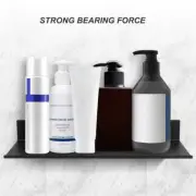 Black Storage Mount Shelves Heavy Duty Floating Bathroom Shelf