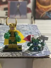 LOKI THROG CLASSIC LEGO MINIFIG MINI FIGURE avenger mcu tom hiddleston thor frog