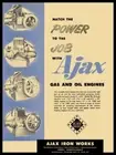 1953 Ajax Iron Works Engines Corry, PA NEW Sign 24x30" USA STEEL XL Size