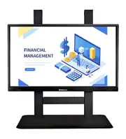 TouchBoard Free Standing Fixed Height System. Max Load 136kg. VESA to 1200x600. For Panels 55 to 86". Black FREE-FH