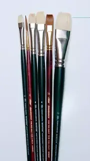 6 pc Hog & Sable Oil Brush Set List $200.00 NOW ONLY $75. SAVE OVER 60%
