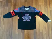 New BLACK NIKE Team CANADA Hockey Lrg Jersey Connor McDavid 2022 Bejing Olympics