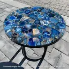 Wild Geode Agate Coffee Table Top, Agate Stone Center Table Top, Home Deco
