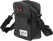 [Healeved] Black Multifunctional Portable Crossbody Bag Phone Pouch for Travel Daily Use Stylish Shoulder Bag for Men for Storing Essentials Lightweight Design