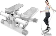 Hydraulic Stepping Machine, mini Stepping at Home for Fitness, Legs, arms, Waist and HIPS with Training Ropes, Maximum l