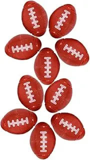 GARVALON 10Pcs Fidget Finger Rugby Balls Sports Theme Mini Fun Party Favors for Portable Relaxation for Goodie Bags Birthdays