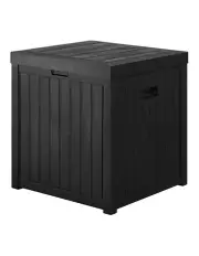 Gardeon Outdoor Storage Box 195L Organiser Garden Bench Deck Toy Shed Tool in Black