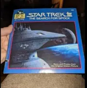 Star Trek III The Search For Spock Read-Along Adventure book and record set NEW